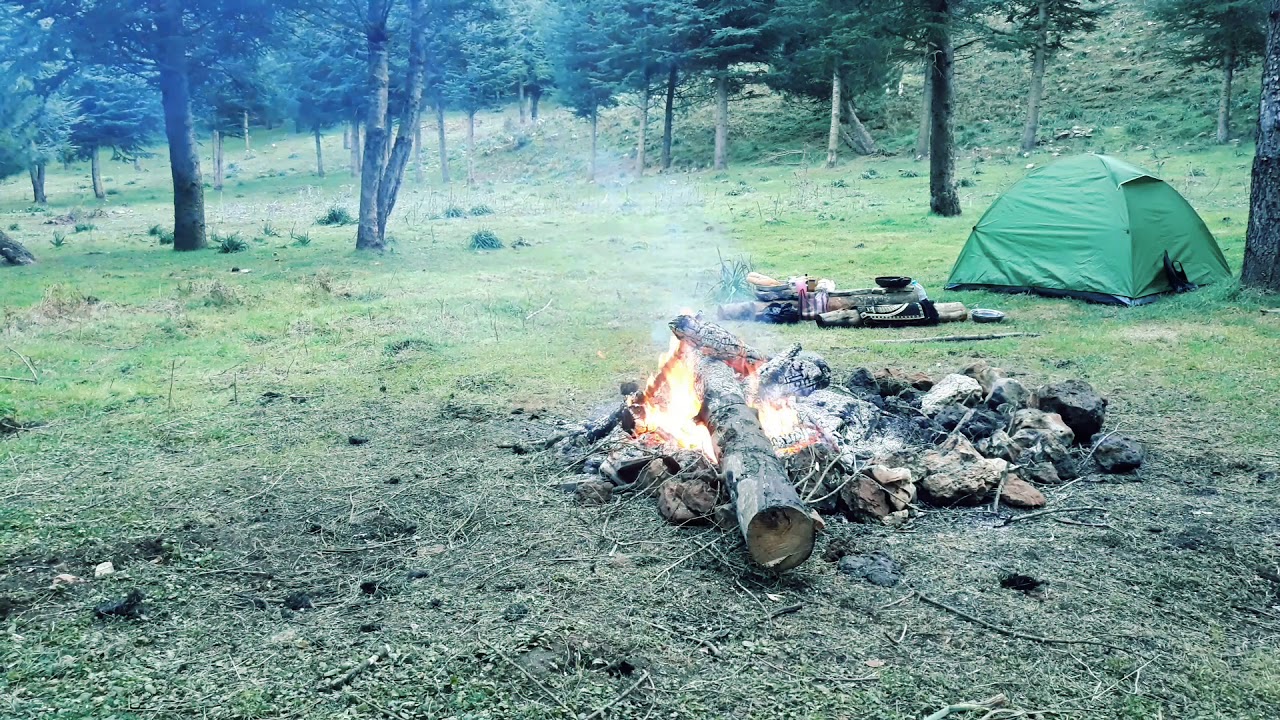 مغامرة المشي الى غابة زكار (المروج) و المبيت فيها وحيدااا