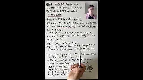 The Definition of a Normal Extension (Algebra 3: Lecture 19 Video 3)