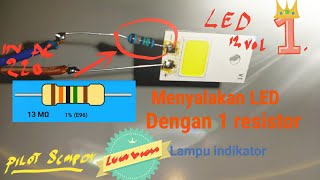Cara menentukan resistor untuk led