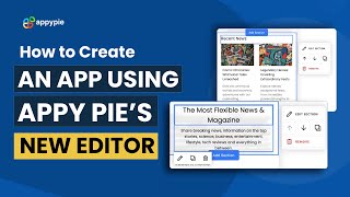 How to create an app using Appy Pie's New Editor [2024] screenshot 4