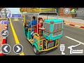 Tuk Tuk Rickshaw Driving Game 3D: city rickshaw pick collage passengers - android gameplay