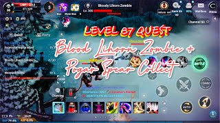 CABAL MOBILE - LEVEL 87 QUEST | Bloody Lihorn Zombie plus Pogar Spear Collect