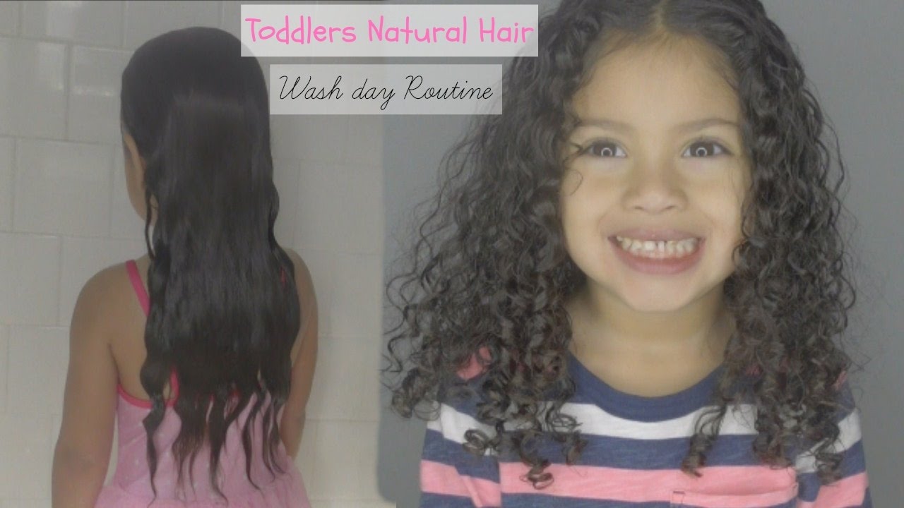 HAIR Easy Toddler Natural Hair Wash Day Routine YouTube