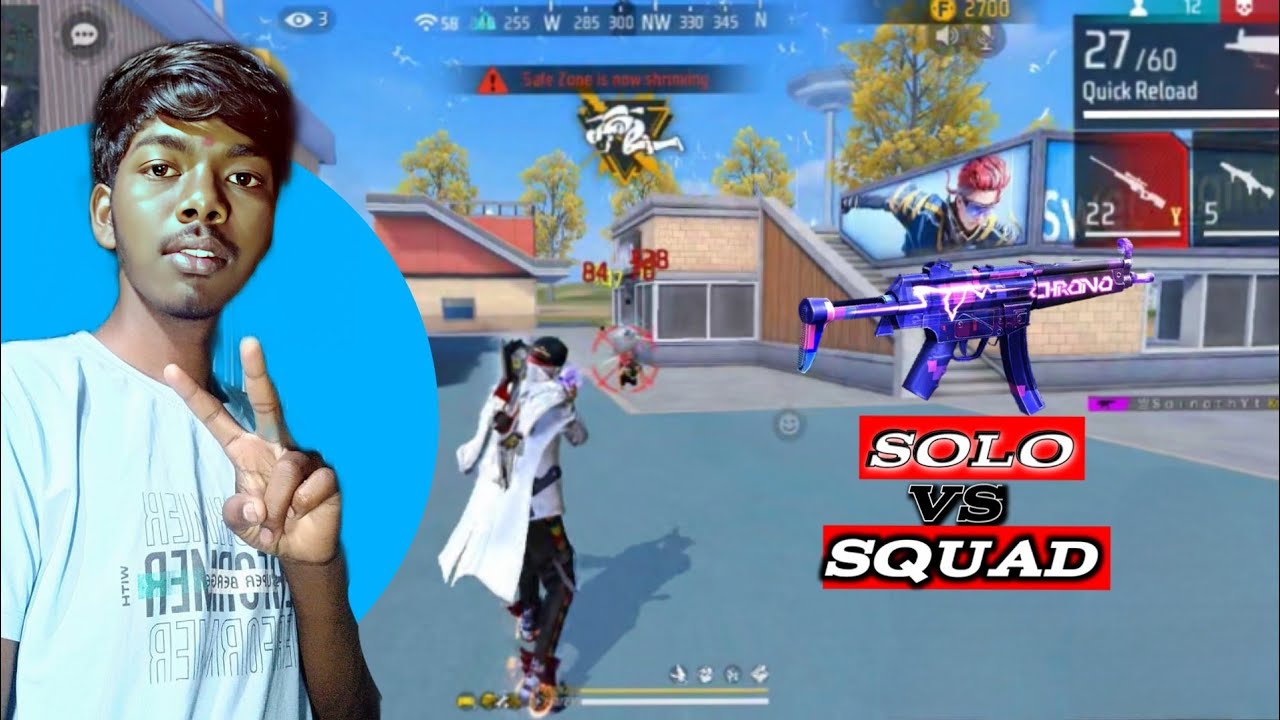 how to play solo vs squad in free fire ||. 🔥 booya geme play with the ...