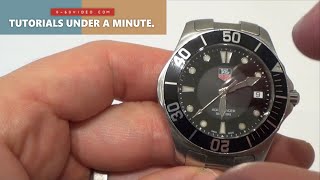 Celebrity How to USE the BEZEL on a DIVERS WATCH - TAG HEUER AQUARACER Profile