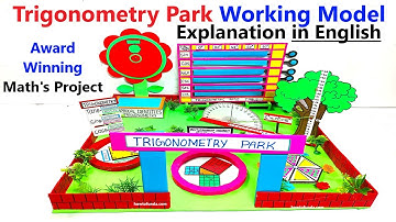 trigonometry park working model explanation in english - maths project for exhibition | howtofunda