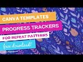 Stay on Top of Your Repeat Pattern Design Projects with my Canva&#39;s Pattern Tracker Templates