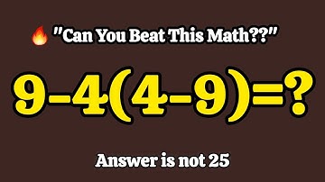 Most People Fail This Easy Math Test! | PEMDAS Explained”#maths 