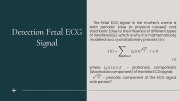 The Method and Algorithm for Detecting the Fetal ECG Signal in the Presence of Inter