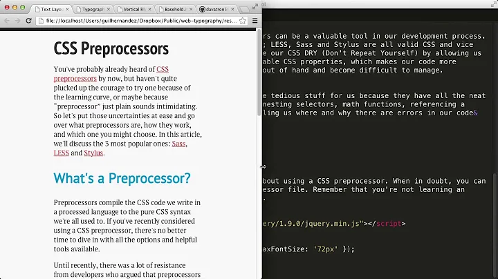 CSS Foundations : Responsive Text and Vertical Rhythm    Part 2
