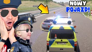 👮‍♂️ POŚCIG NOWĄ POLICJĄ! 👮‍♀️ SYMULATOR DROGÓWKI | AUTOBAHN 3 👮‍♀️ JUNIORSKY Z CÓRKĄ screenshot 5