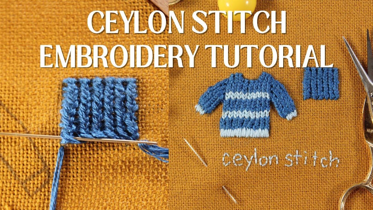 Цейлонская вышивка [плюс УРОКИ ПО СВИТЕРУ!]