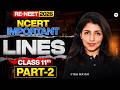 Class 11th NCERT IMPORTANT Lines (Part-2) | Re-NEET Bounce Back | Tina ma'am