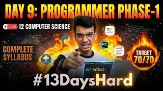 Programmer Phase-1 : Ab karenge ASLI Programs! 🔥 | Day 9: #13DaysHard | Nitin Paliwal