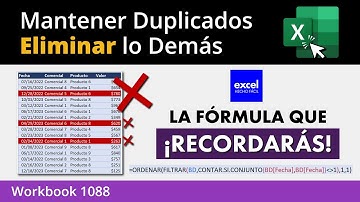 Mantener Duplicados, Eliminar lo Demás en Excel