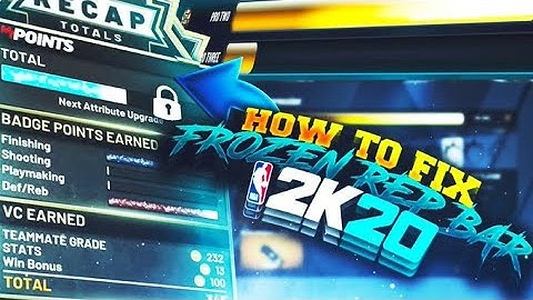 HOW TO UNFREEZE YOUR REP BAR METHOD IN NBA 2K20