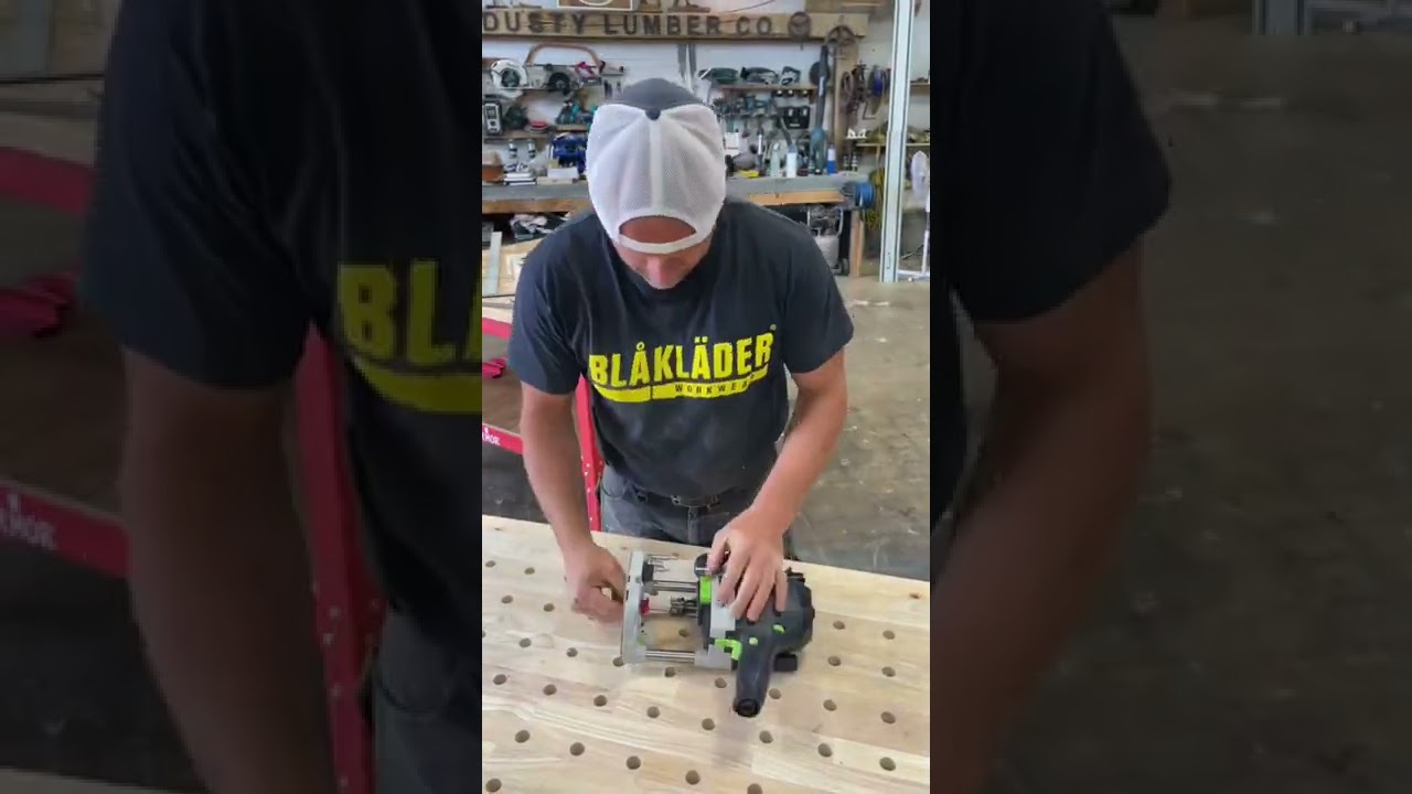 Drilling and chamfering dog holes for this side panel woodwork 