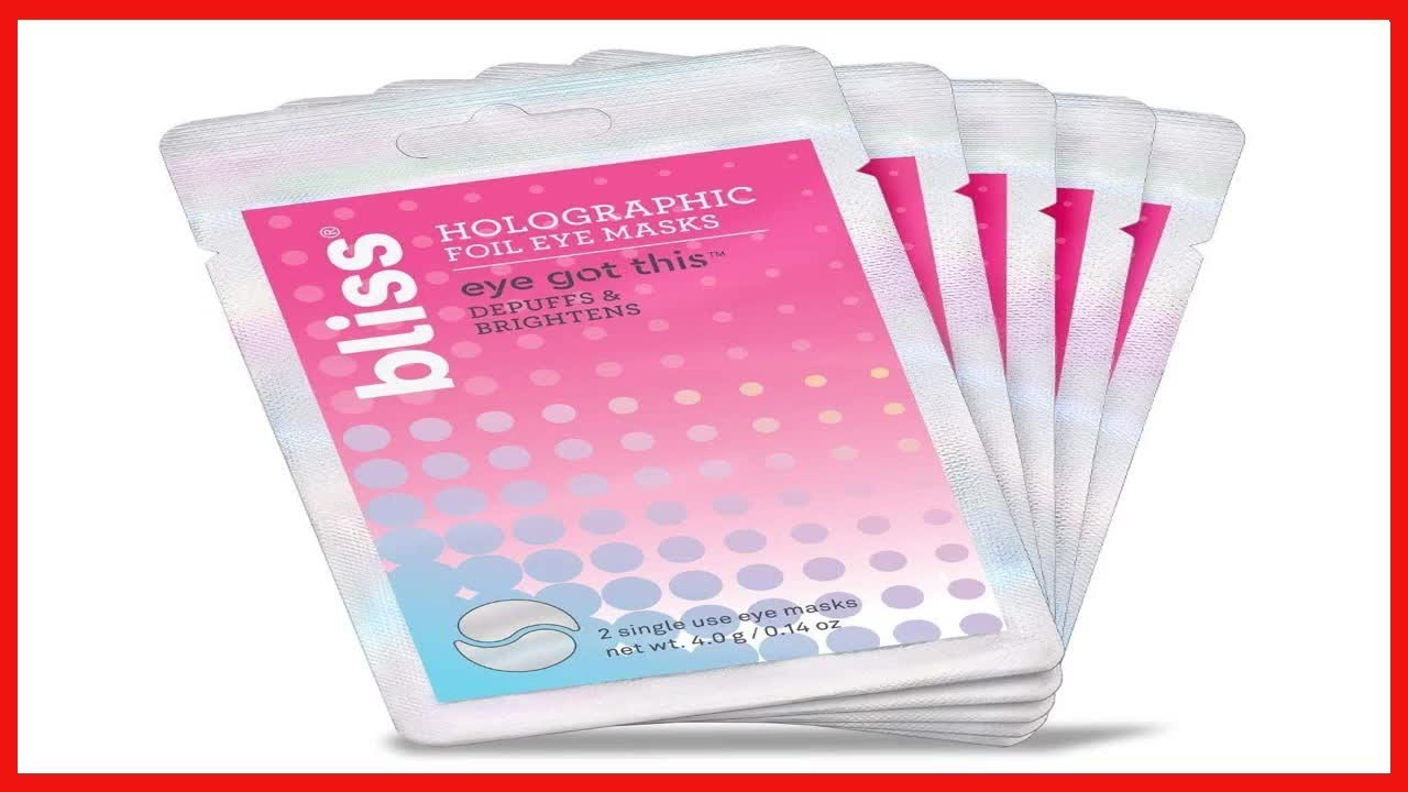 Bliss Eye Got This Holographic Foil Eye Masks for Refreshing and