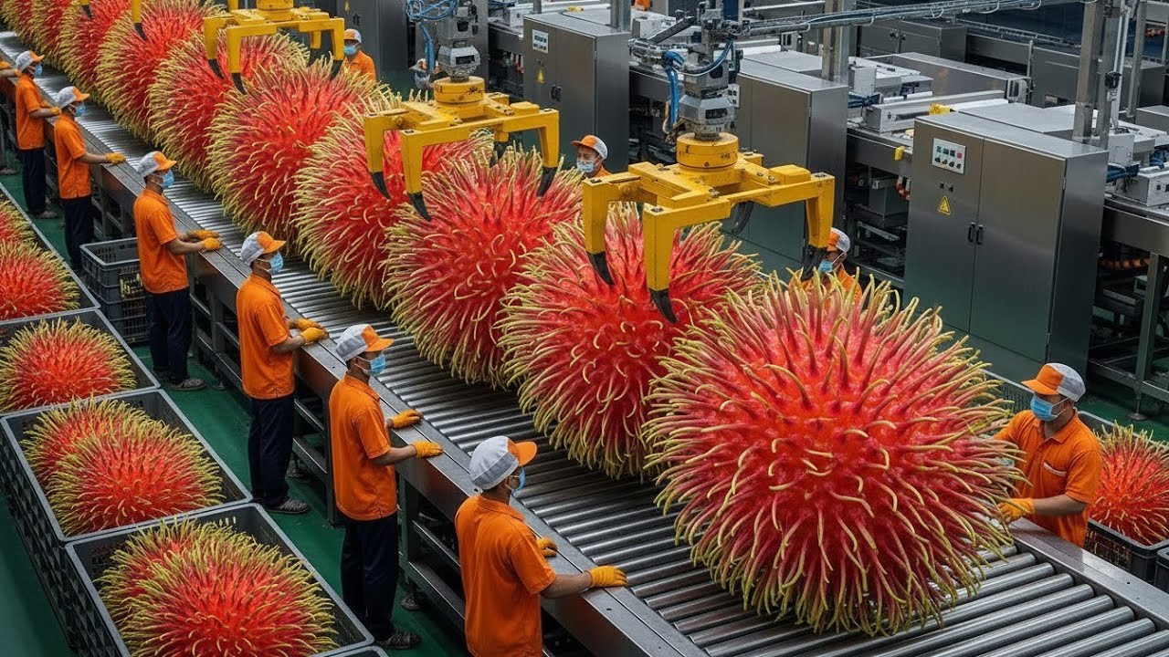 Inside the Rambutan Factory – How Fresh Rambutans Become Premium Export Products (Full Process)