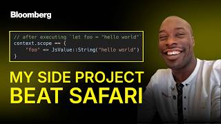 I started with reading a file.Now my code is inside Chrome | Jason Williams, Bloomberg