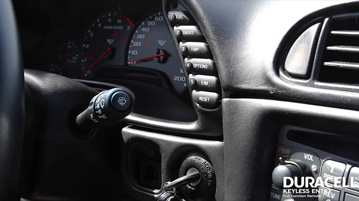 Duracell Keyless Entry Programming Instructions - GM030D (2001-2004 Corvette)