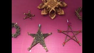 木の枝で『星』の飾り作り❤︎DIY/tutorial/twig stars/DIY/Christmas❤︎#315