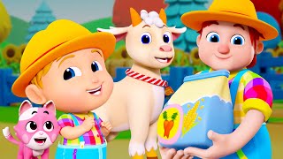 Learn Animal Sounds with Old Farmer Joe had a Farm Song + More Rhymes for Kids