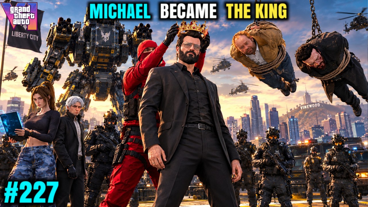 MICHAEL BECAME THE MOST POWERFUL KING | GTA V GAMEPLAY #227