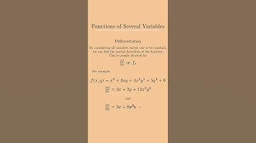 Partial Derivatives