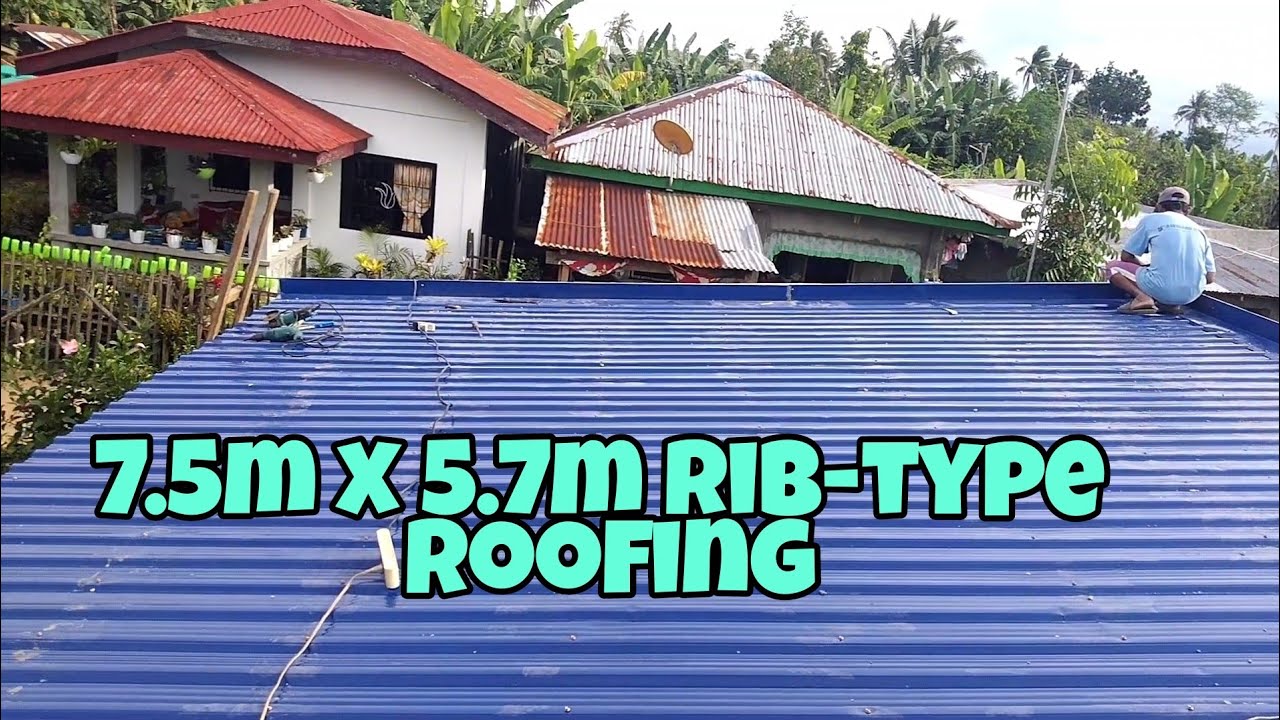 Rib-Type Color Roof | 8 ribs long span - YouTube