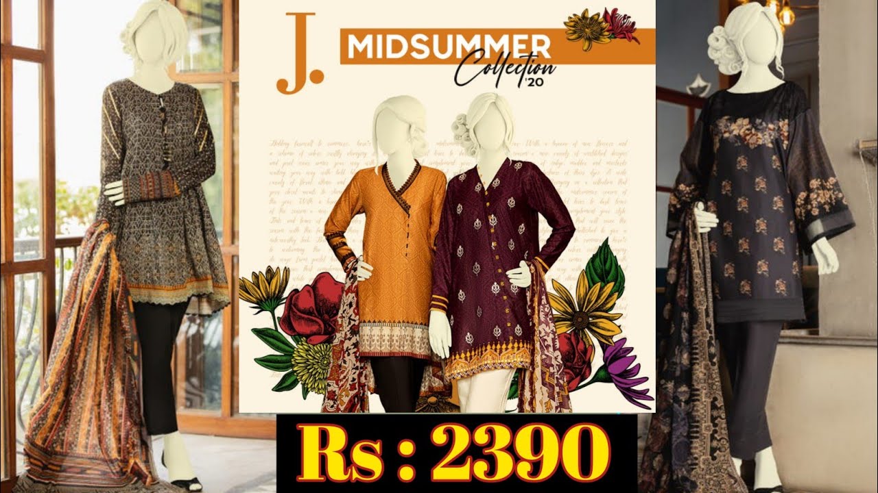 J. Midsummer Collection 2020 | J. Lawn Collection 2020 | J. Latest Collection