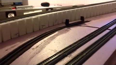 Train Running On The N Scale Coal Creek Sub
