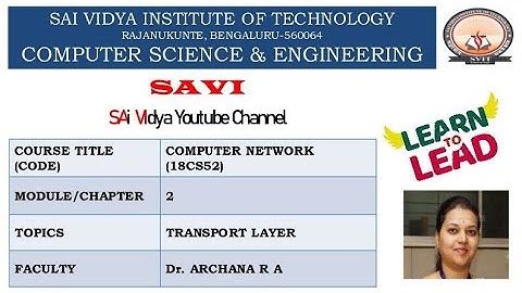 CN 18CS52  MODULE 2 RDT 2 0
