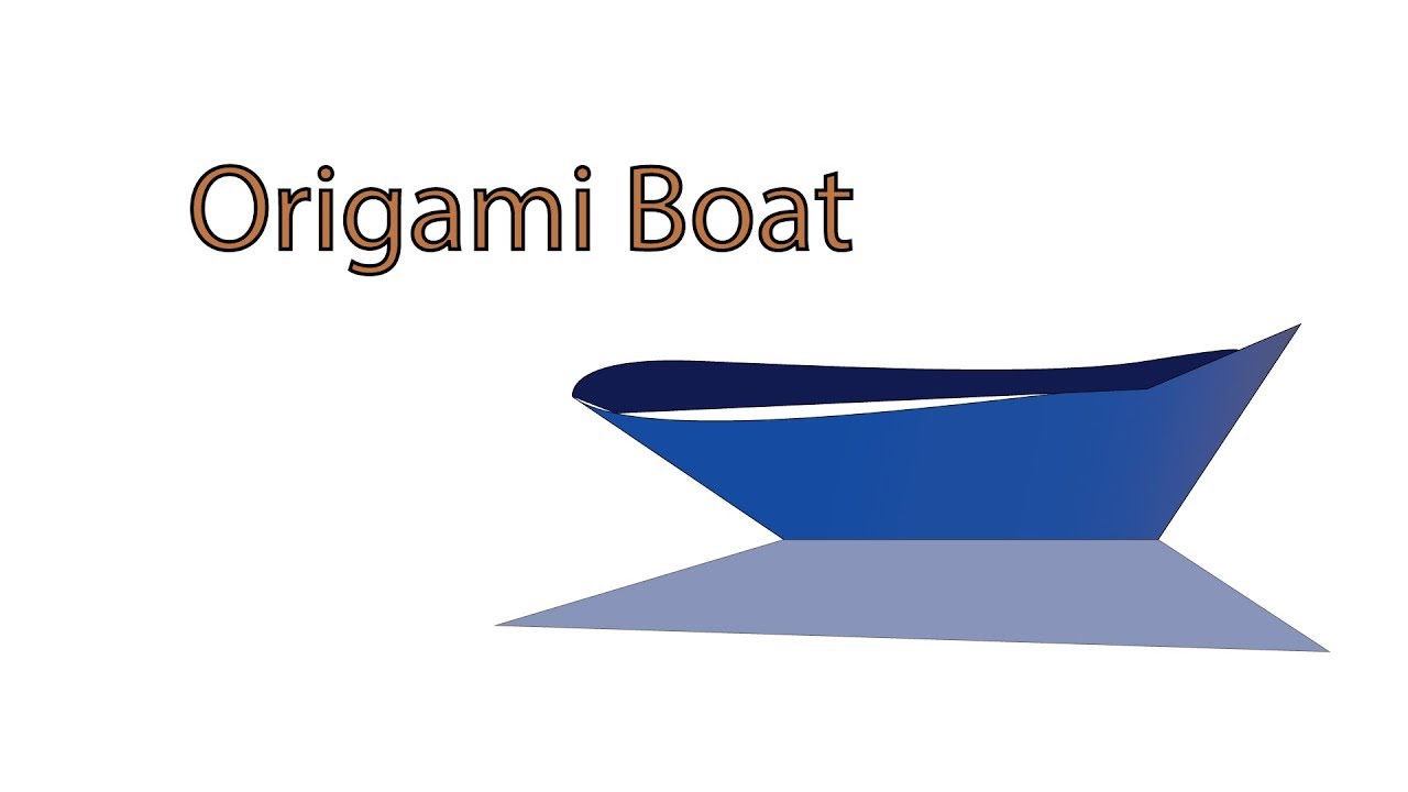 easy origami boat - how to make origami boat by paper - YouTube