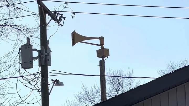 Elkhart,IN  Federal Signal ￼Thunderbolt 1000T - Full Alert- Siren Test - 2/4/23