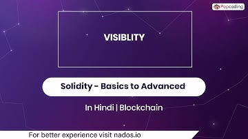 27. Visiblity | Blockchain | Solidity ^0.8 In Hindi
