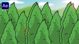 2D Cinematic Forest Animation In After Effects Tutorials