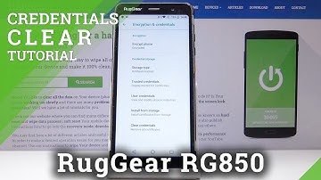How to Clear Credentials in RugGear RG850 – Wipe All Certificates