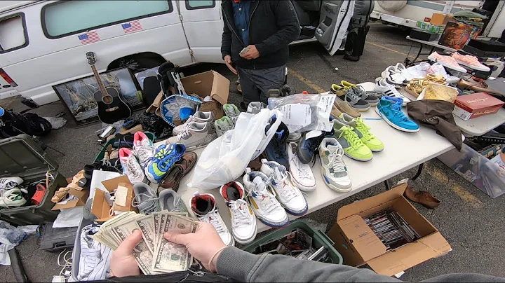 $20, $25, and $30 PAIRS OF AIR JORDANS AT THE FLEA MARKET! HE WOULDN’T BUDGE ON HIS PRICES. I’M BACK