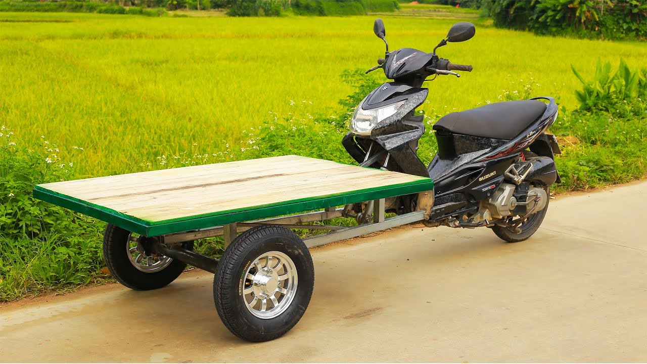 Фермер, который смело превратил свой мотоцикл в грузовик, поразил всех