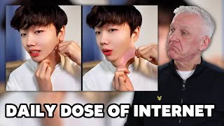 He Has Really Stretchy Skin Reaction Office Blokes React