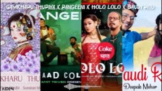 Gamkharu thuriya X Rangeeni X Holo lolo X Baudi ritu | AIDEN Mashup