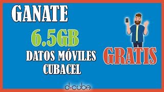 SORTEO GANATE ► 6.5GB Datos Moviles Cubacel GRATIS
