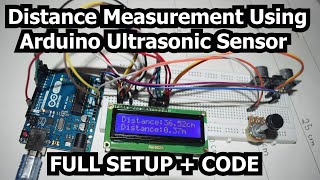 Arduino uno ultrasonic sensor with LCD display | Arduin... | Doovi