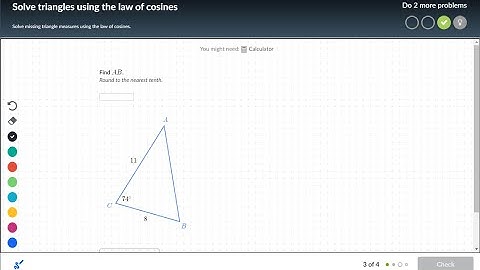 Solve Triangles Using The Law Of Cosines - Khan Academy