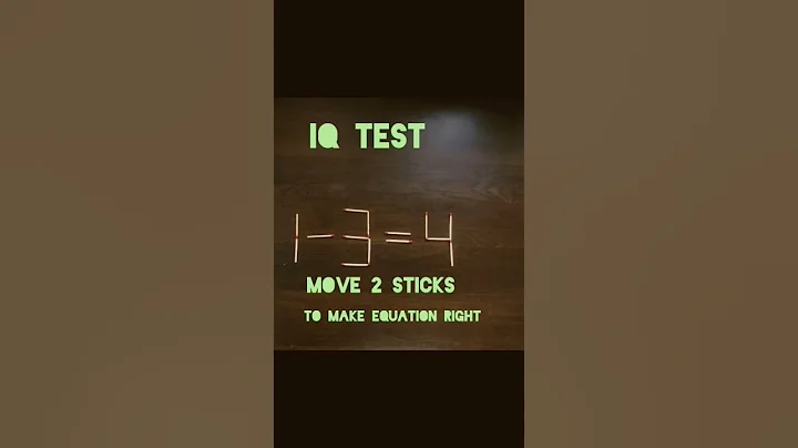 move 2 matchsticks to make equation correct #matchstick puzzle with answer