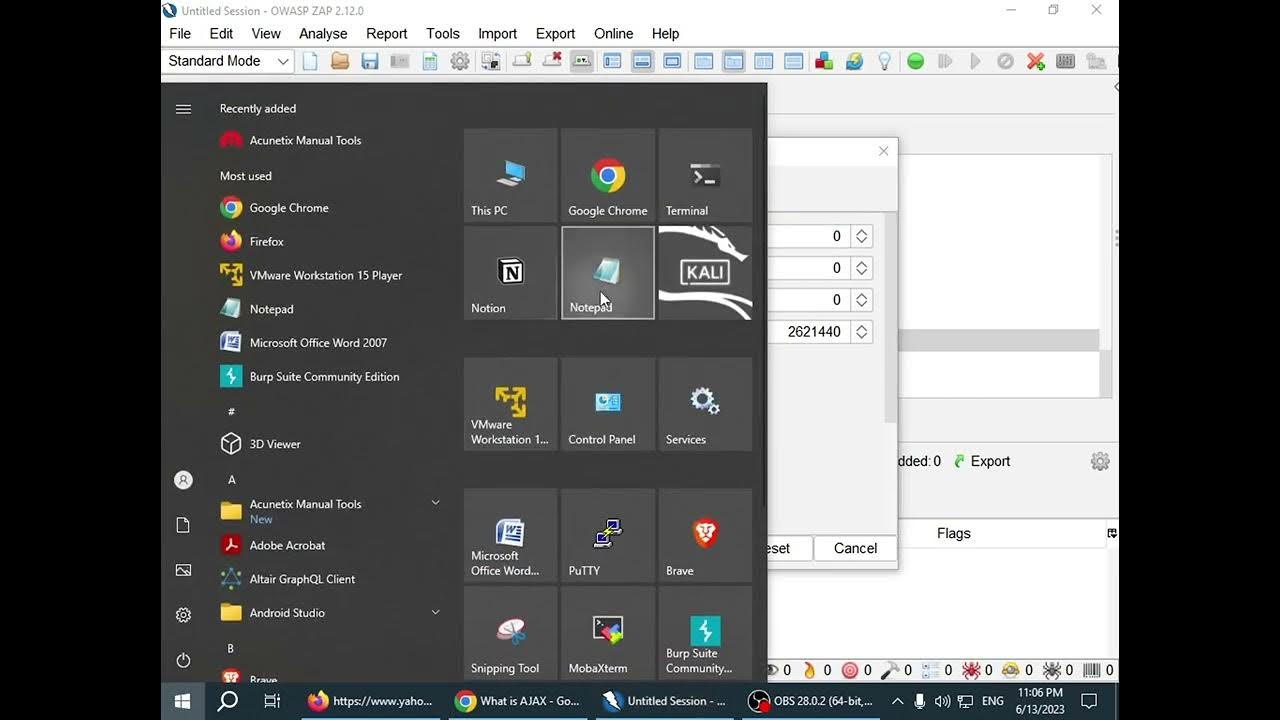 06. ZAP spider + AJAX spider HD YouTube