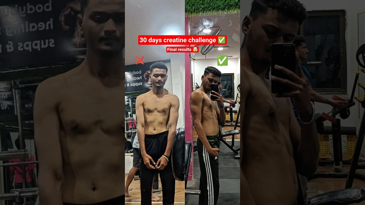 Creatine results before & after 30 days ✅ | 