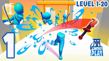 Sword Play! Ninja Slice Runner (Level 1 - Level 20) - Gameplay Walkthrough Part #1