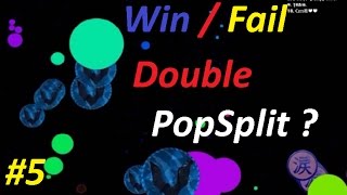 Agario Win/Fail Compilation #5 BEST DOUBLE & POP SPLİTS (  Trolling team )